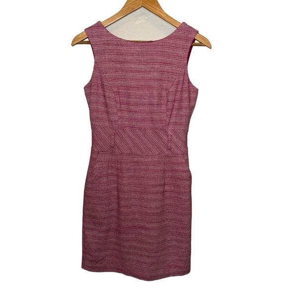 Banana Republic Pink Sheath Dress Size 4 Petite - Picture 1 of 9
